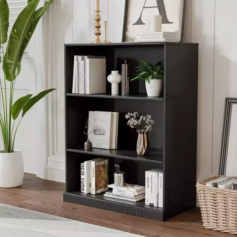 41*31*16 Wood Accent Sideboard Cabinet in Black, Storage Organizer with Adjustable Shelves for Kitchen Bedroom Living Room Dinning Room