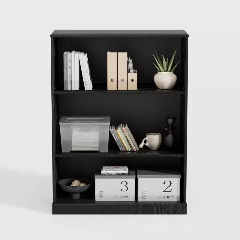 Bahut d'appoint en bois noir 41*31*16, meuble de rangement avec étagères réglables pour cuisine, chambre, salon, salle à manger
