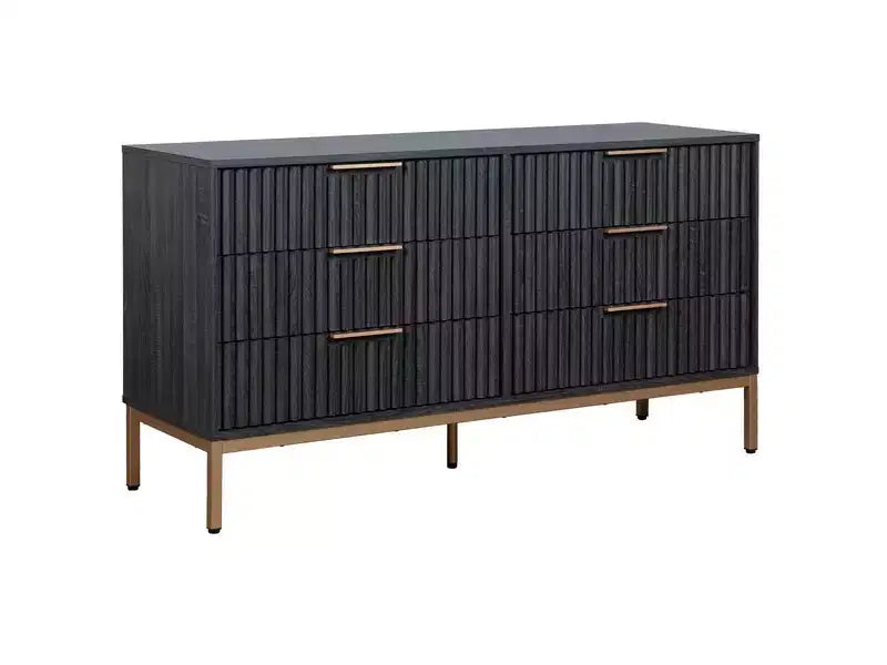 Commode 6 tiroirs avec glissières en métal – Plusieurs finitions