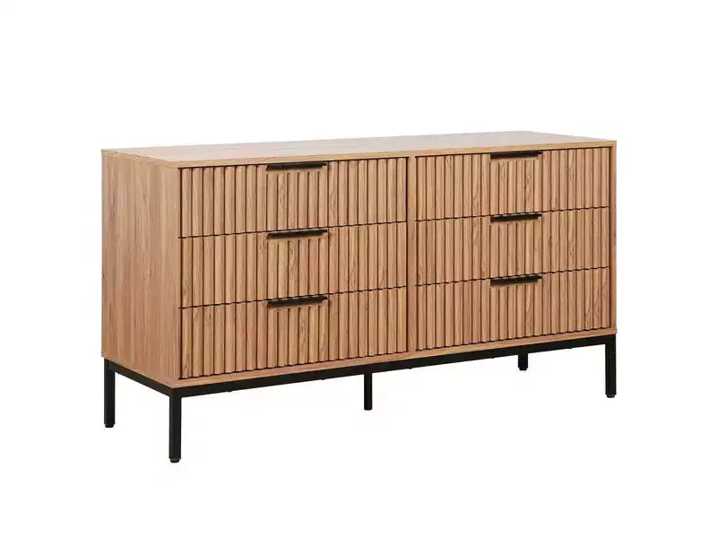 Commode 6 tiroirs avec glissières en métal – Plusieurs finitions