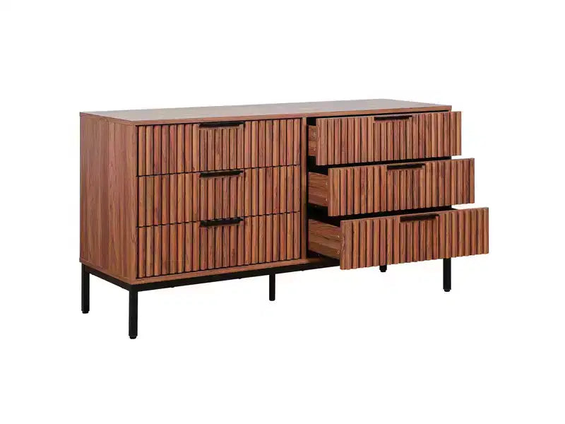 Commode 6 tiroirs avec glissières en métal – Plusieurs finitions