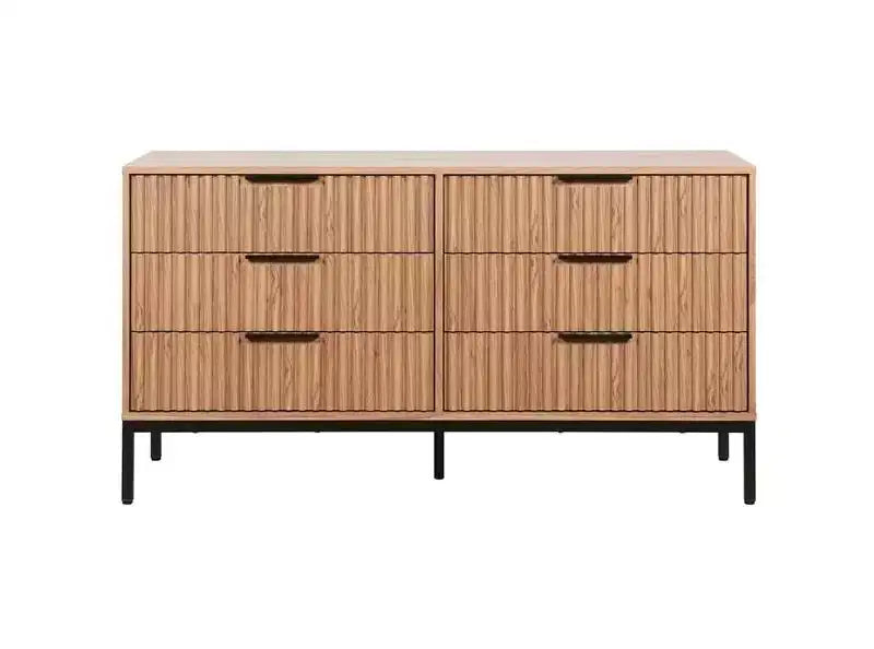 Commode 6 tiroirs avec glissières en métal – Plusieurs finitions