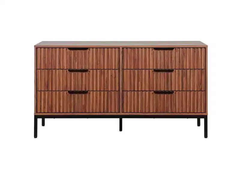 Commode 6 tiroirs avec glissières en métal – Plusieurs finitions