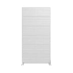 72 H35W Clôture décorative de jardin autoportante en métal gris pour l'extérieur, écran d'intimité