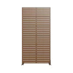 72 H35W Clôture décorative de jardin autoportante en métal gris pour l'extérieur, écran d'intimité