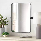Miroir psyché rond arqué en bois 64x21, blanc, pleine longueur, pour salle de bain, chambre à coucher, entrée, salon/dressing