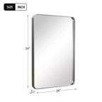 Miroir psyché rond arqué en bois 64x21, blanc, pleine longueur, pour salle de bain, chambre à coucher, entrée, salon/dressing