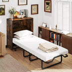 Lit de camp avec rangement et lit pliable