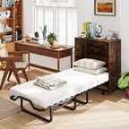 Lit de camp avec rangement et lit pliable