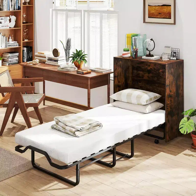 Lit de camp avec rangement et lit pliable