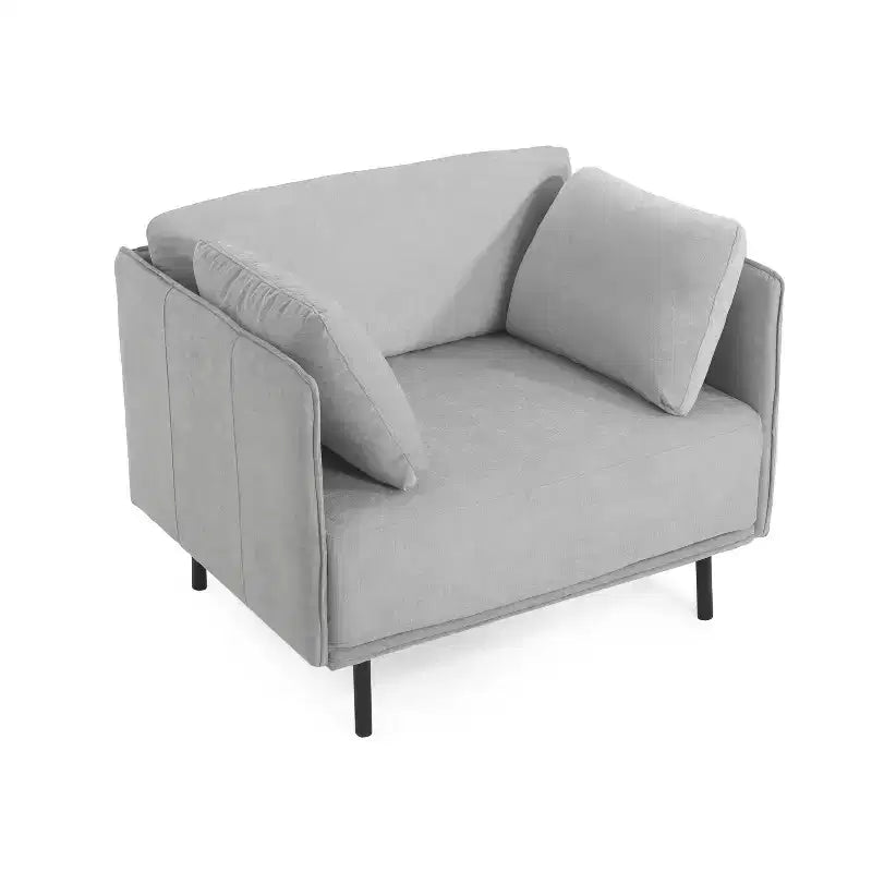 Fauteuil de salon vintage marron en similicuir avec revêtement en polyester/PU, cadre en bois et pieds en acier, 39 po