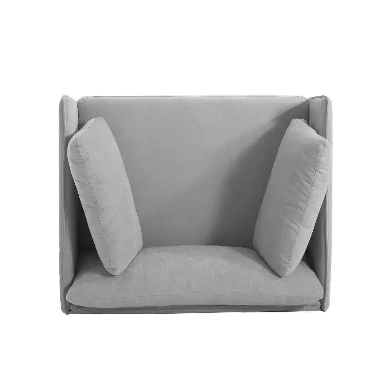 Fauteuil de salon vintage marron en similicuir avec revêtement en polyester/PU, cadre en bois et pieds en acier, 39 po