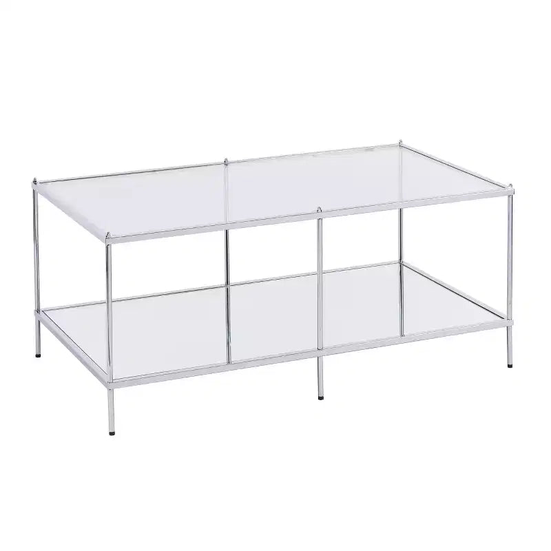 Table basse miroir anthracite Glam