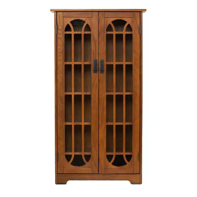 Window Pane Media Cabinet - Oak - SEI
