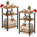 Table basse à 3 niveaux avec étagère de rangement à hauteur réglable