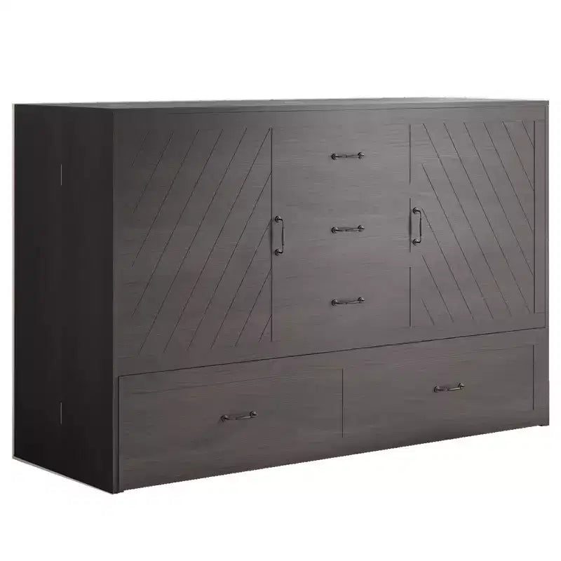Lit avec station de charge, lit pliable en cube peu encombrant avec matelas