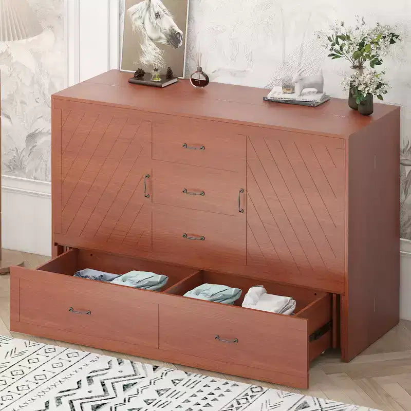 Lit avec station de charge, lit pliable en cube peu encombrant avec matelas