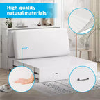 Lit avec station de charge, lit pliable en cube peu encombrant avec matelas