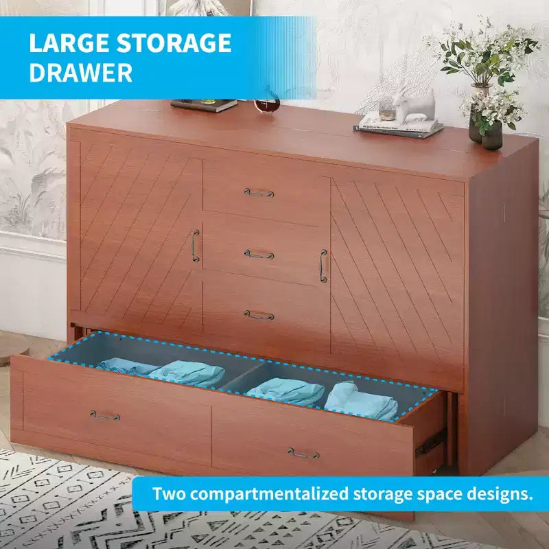 Lit avec station de charge, lit pliable en cube peu encombrant avec matelas