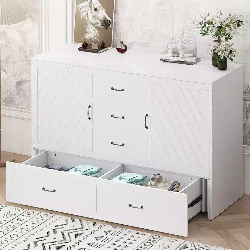 Lit avec station de charge, lit pliable en cube peu encombrant avec matelas
