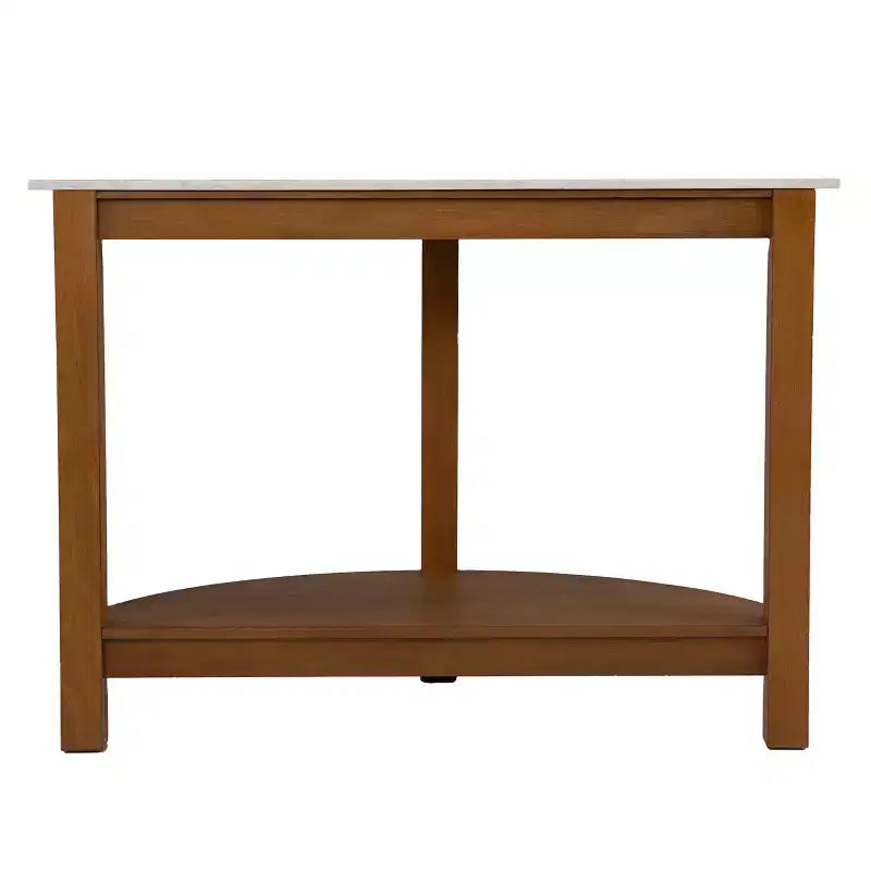 Console demi-lune naturelle