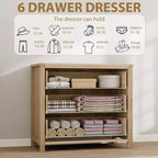 Commode en rotin – Tiroirs de style bohème pour chambre à coucher