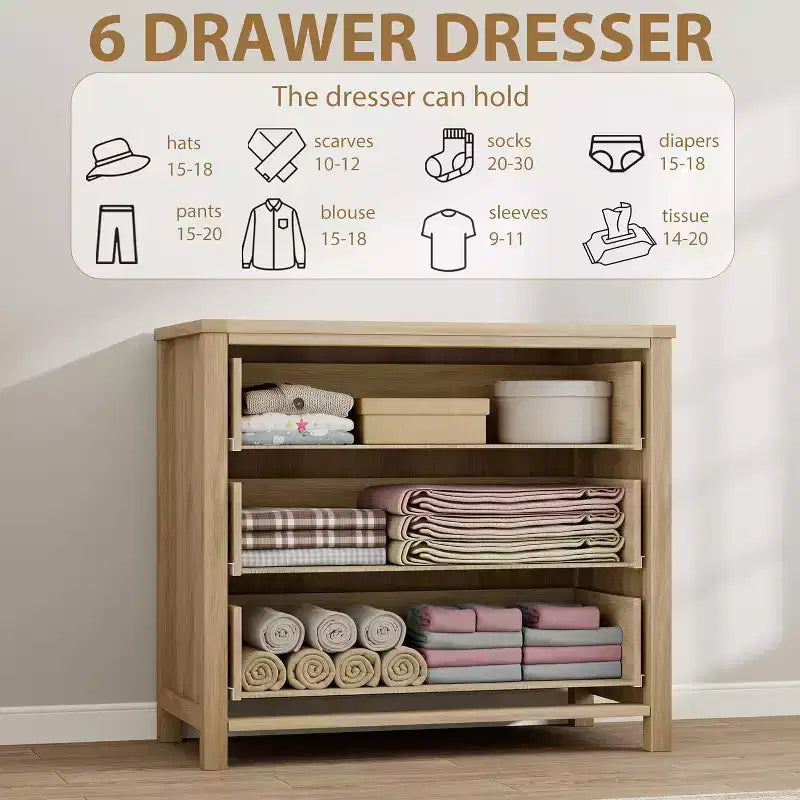 Commode en rotin – Tiroirs de style bohème pour chambre à coucher
