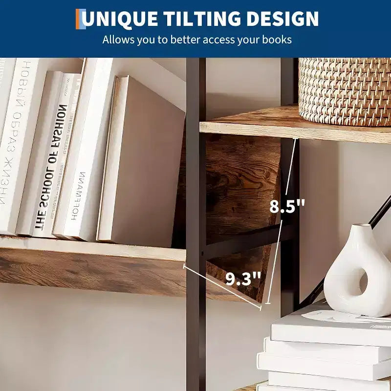 Bibliothèque réglable à trois colonnes 11 étagères, 15 kg/étagère, cadre en acier et panneaux MDF (noir) pour salon, bureau, chambre