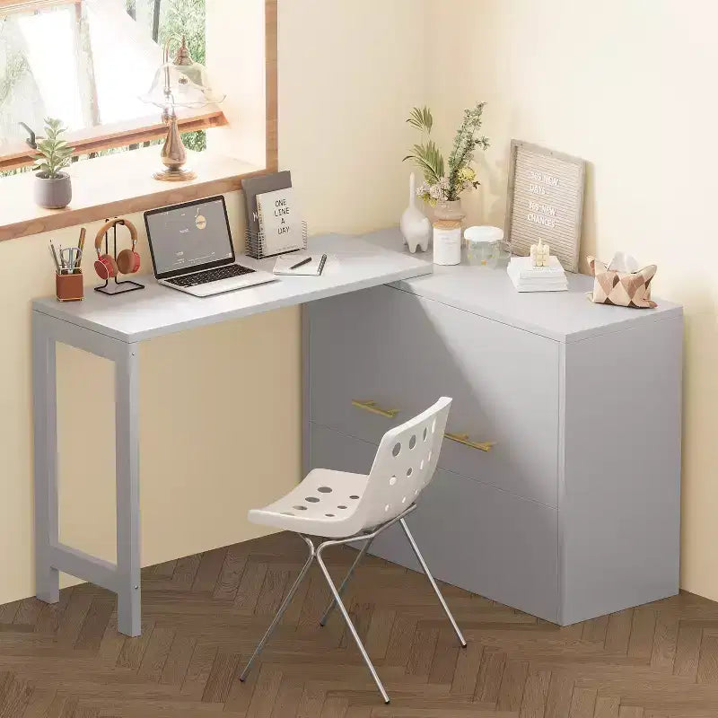 Lit simple avec coussin pliant, lit coffre mural pliant avec bureau à position réglable, blanc/gris