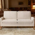 Dyonery 68 Mid Century Modern Loveseat Sofa,Comfy Corduroy Couches for Living Room,Tool-Free Setup Small Couches Green/Gray/Blue/Beige
