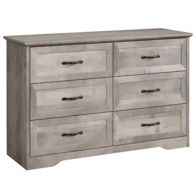 Commode de ferme avec poignées métalliques – 5 ou 6 tiroirs