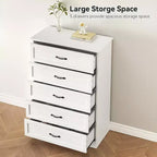Commode de ferme avec poignées métalliques – 5 ou 6 tiroirs