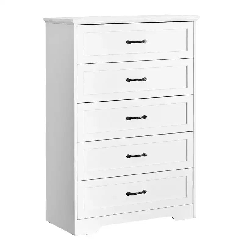 Commode de ferme avec poignées métalliques – 5 ou 6 tiroirs