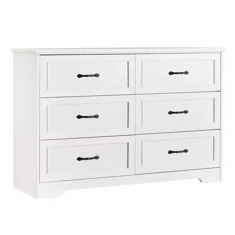 Commode de ferme avec poignées métalliques – 5 ou 6 tiroirs