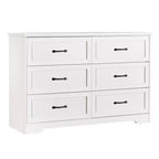 Commode de ferme avec poignées métalliques – 5 ou 6 tiroirs