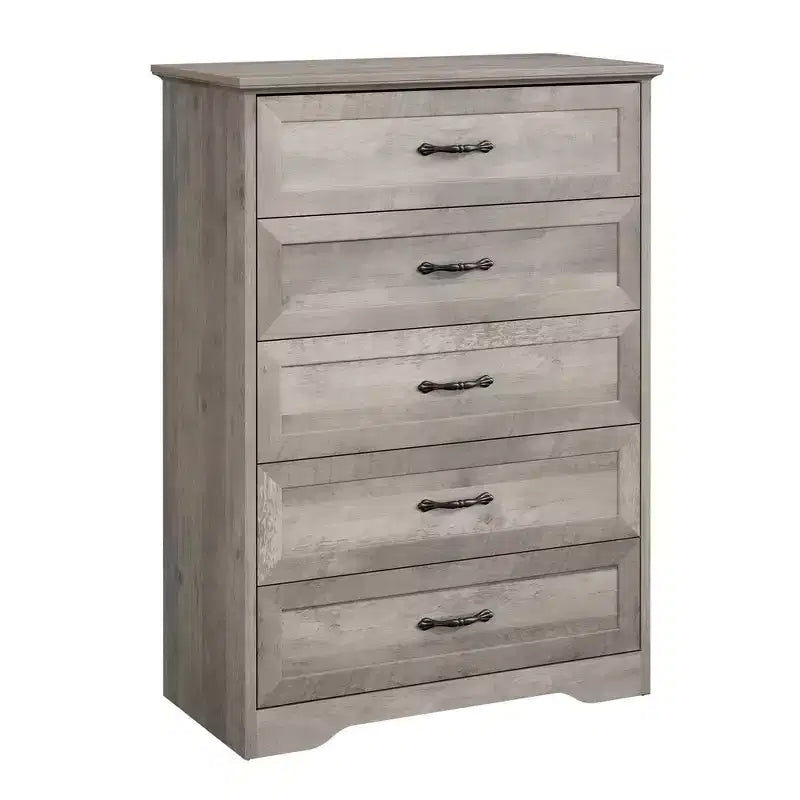 Commode de ferme avec poignées métalliques – 5 ou 6 tiroirs