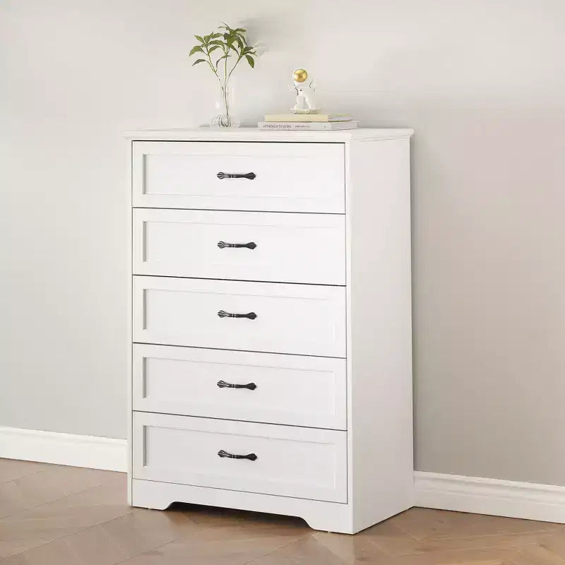 Commode de ferme avec poignées métalliques – 5 ou 6 tiroirs