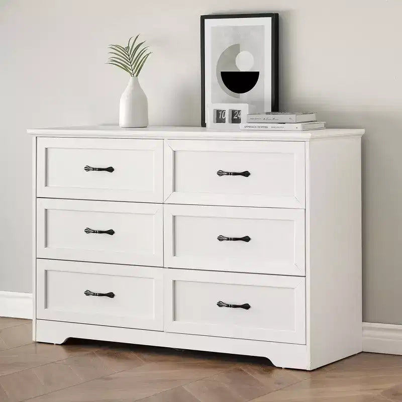 Commode de ferme avec poignées métalliques – 5 ou 6 tiroirs