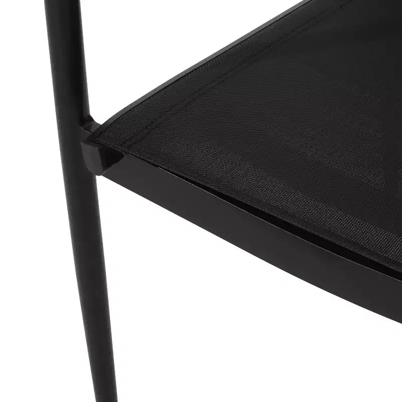 Chaises de salle à manger modernes d'extérieur en maille et aluminium