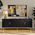Dyonery 70 Fluted TV Stand, Entertainment Center with Storage Adjustable Shelf, Modern TV Console for Living Room and Bedroom, White